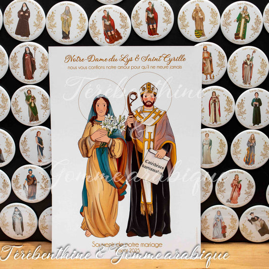"Saints patrons des mariés" à personnaliser