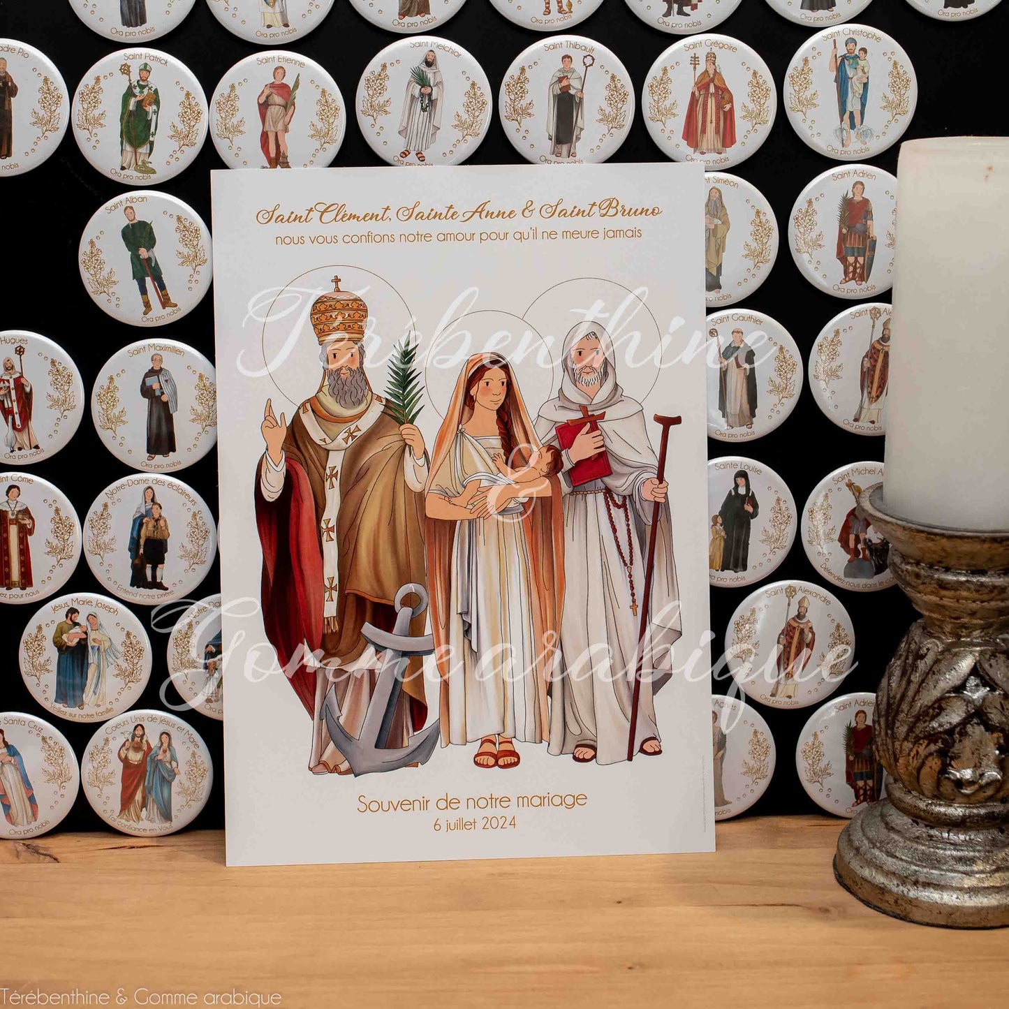 "Saints patrons des mariés" à personnaliser